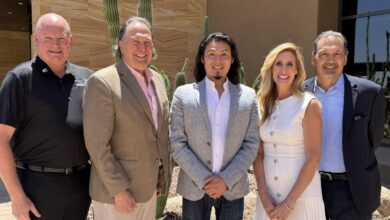 From left, Michael Grisar, Rick Marencic, Hogan Chun, Nicole Dalton and Michael Armocida.