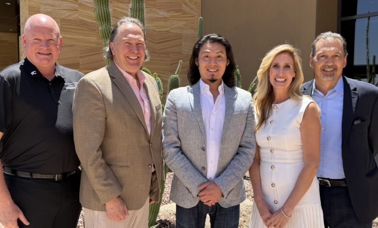 From left, Michael Grisar, Rick Marencic, Hogan Chun, Nicole Dalton and Michael Armocida.